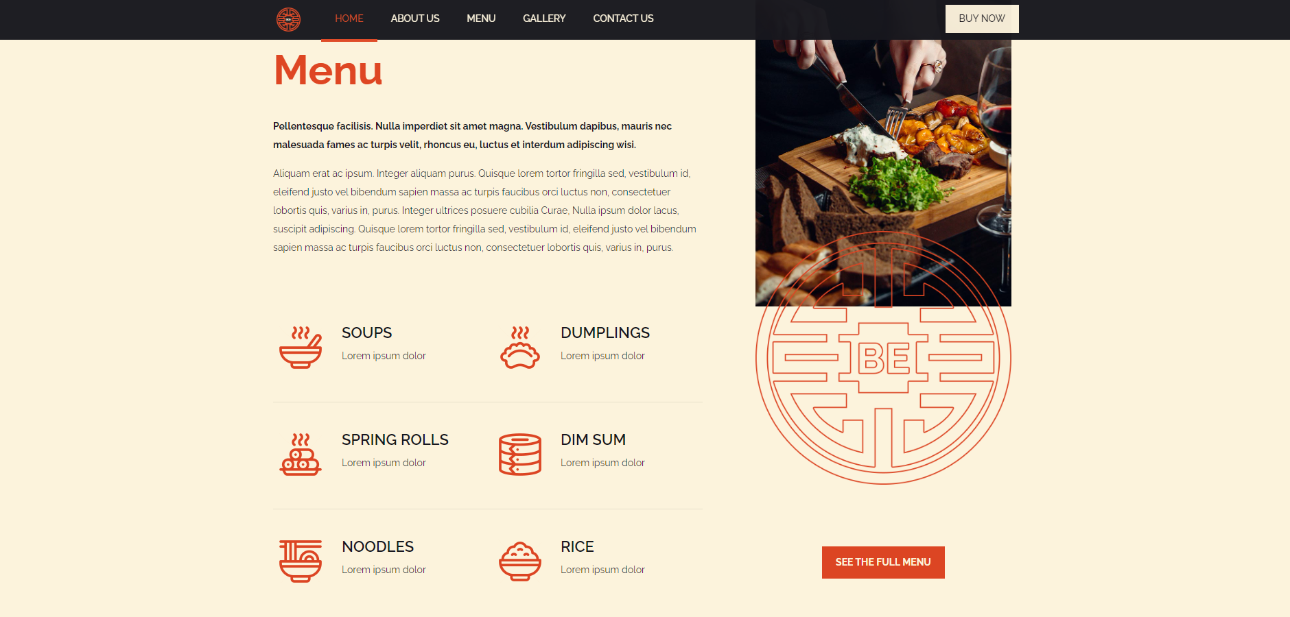 Creare site web Restaurant - Model 6