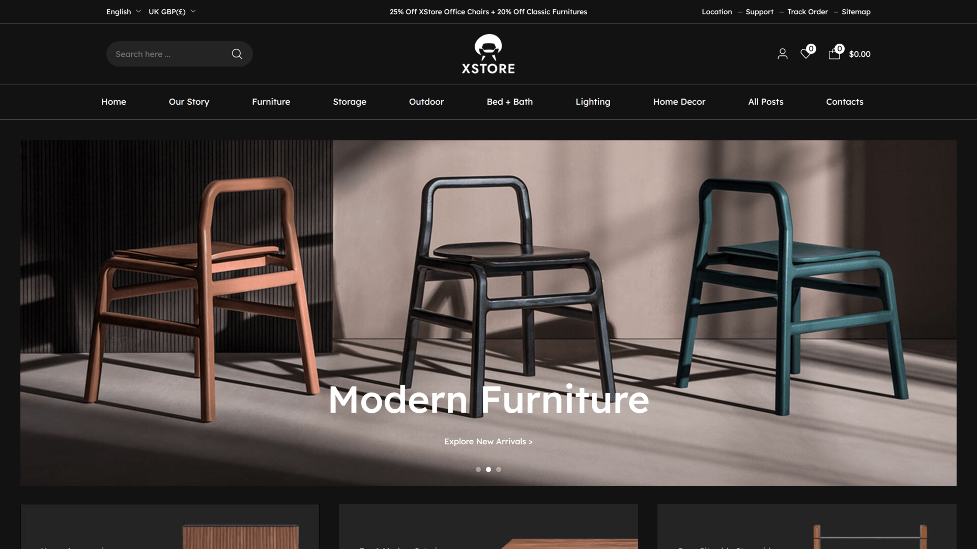 Bespoke Web Design Wordpress 2 Website Template Furniture Store